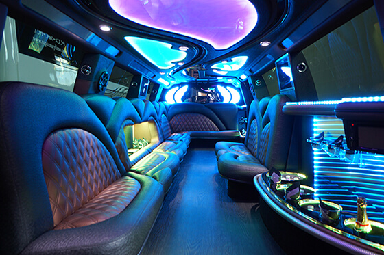 Limousine interior