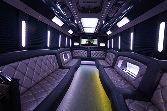 inside a party bus