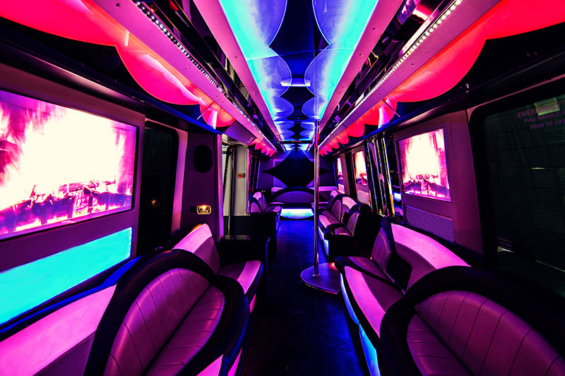 party bus interior