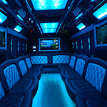 Party bus interior